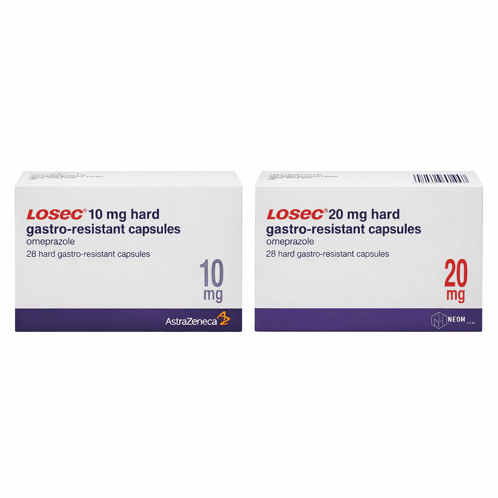 Losec Gastro Resistant Capsules - 28 Capsules