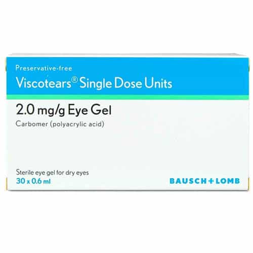 Viscotears Single Dose Units 2mg/g - 30 Pack