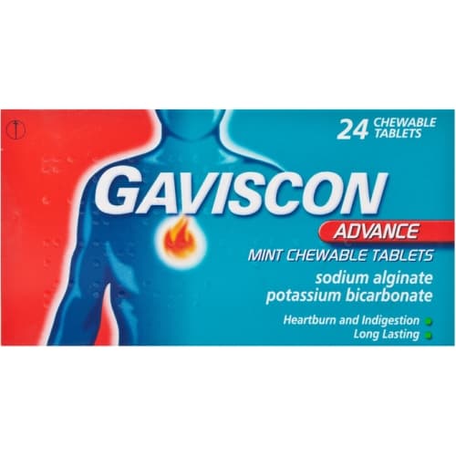 Gaviscon Advance Mint Chewable Tablets - 24 Tablets — photo 1