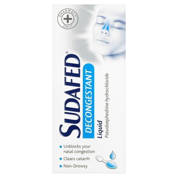 Sudafed Decongestant Liquid 100ml — photo 1