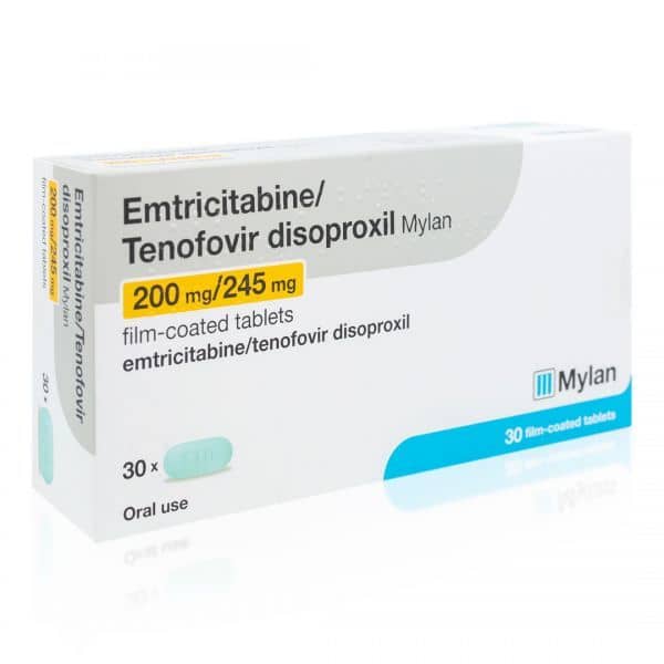 Emtricitabine/Tenofovir (Generic Truvada) PrEP Treatment - 30 Tablets - photo 1 of 2