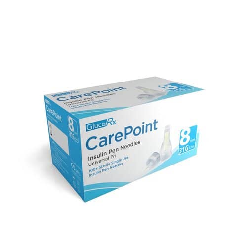 GlucoRx CarePoint Pen Needles 31g 8mm (100) - photo 1 of 1