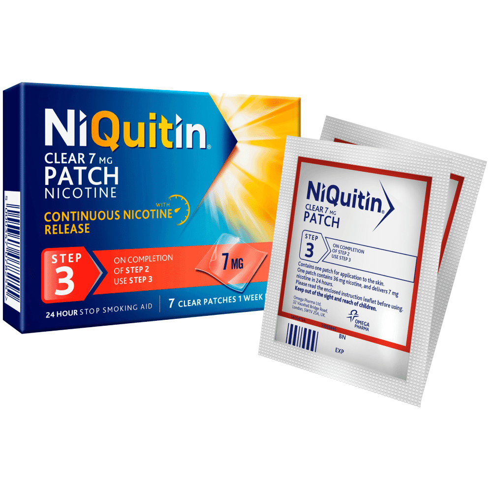 NiQuitin Clear 24 Hour (Step 3) 7mg - 7 Transdermal Patches - photo 1 of 4